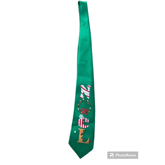 Noel Men's Green Tie - Picture 1 of 6